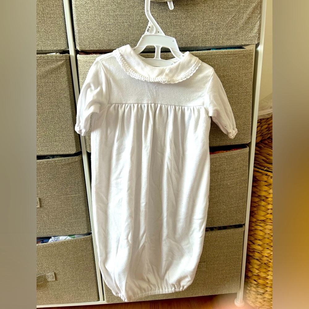 Aralu Baby White Christening Gown Going Home Outfit Baby 0-3